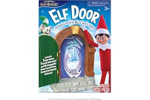 The Elf on the Shelf Kit de puerta de elfo, la puerta portal mágica de elfo para ayudantes de Papá Noel, incluye 4 diseños de puertas para las regiones encantadas del Polo Norte