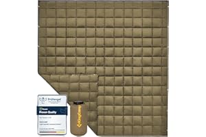 KingCamp Waterproof Lightweight Camping Blanket,Recyclable CEP Filling,All-Weather Warm Thermal Throw, Compact Travel Blanket for Outdoor Picnics, Beach, Hiking, Car, Indoor 83.9" x 79.9"​​