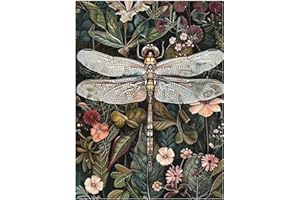 MANDUN ART Libelle Malen nach Zahlen, Malen nach Zahlen Erwachsene, Paint by Numbers Adult, DIY Handgemalt Ölgemälde für Home Décor Geschenk 40x50cm