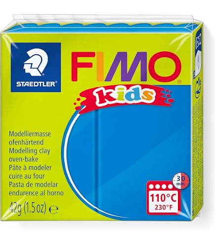 STAEDTLER Fimo Kids – Modelleerklei, 42g, Paars – Zacht & Veilig Voor Kinderen – Ovenhardend