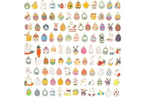 SANNIX 110 Stück Gold Emaille Charms DIY Schmuckherstellung Charms Anhänger für Armband Halskette Ohrring Bastelbedarf