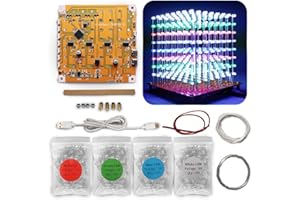 iCubeSmart MINI 3D Led Cube DIY Electronics Kit Soldering Project Kit (3D8MINI-MULTI-KIT)