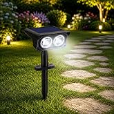 Coverzone Solar Bah&ccedil;e Lambası 2W SMD Led, Toprak &Ccedil;ubuklu, G&uuml;neş Enerjili Bah&ccedil;e Aydınlatma, 6500K Beyaz Işık, Karanlık Sens&ouml;rl
