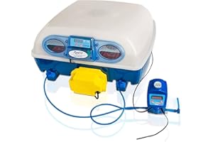 Borotto REAL 49 Expert - Incubateur Oeuf Automatique Professionnel Breveté avec Humidificateur Sirio - pour 49 œufs ou 196 œufs petits