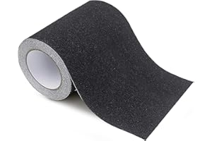 Abacus Range Black Anti Slip Tape 150mm x 5m | Heavy Duty High Traction Grip Tape For Outdoor/Indoor Safety | Non Skid Strip Tape Abrasive Adhesive for Stairs Tread Steps Ramps