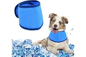 SHANKAM Kühlhalsband für Hunde, Kühlendes Hundehalsband, Kühlung für Hunde, Hunde Halstücher Kühlend, Atmungsaktiv Wärmeableitung Halstuch Hund, Kühlendes Halstuch für Hunde Sommer