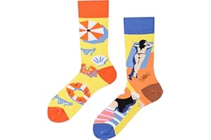 Nxnchc Zabawne Skarpety Dla Kobiet I Mężczyzn Uniseks Wiele Motywów Zwierzęta Jedzenie Owoce Sport Sztuka Z Bawełny Prezent Asymetryczne Wzory Lewa I Prawa