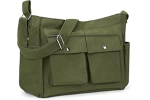 Yokilly Grand Sac a Main Femme: Toile Sac Bandoulière Femme Homme - Loisir Tote Bag Bandoulieres Réglable Sac Cabas Femme - Sacs Besace Pour L'école Travail