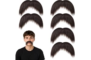 ADLABLD 6 stycken självhäftande mustascher, konstgjorda falska skägg