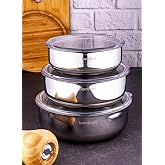Bambum Rose Steel - 3-Piece Storage Container (14-16-18 cm) Stainless Steel
