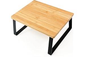 Utoplike Bamboo Wood Step Stool for Kids, 1 Step Stools Small Foot Seat, Wooden Bedside Wide Footrest for High Beds, Home, Kitchen