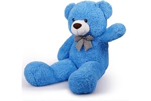 Sausudols Orsacchiotto Gigante Orso di Peluche XXL Orsacchiotto di Peluche 120cm Regalo per Compleanno Natale e San Valentino Blu