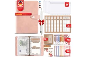 SCHANSLI Budget Planner Deutsch Set mit Sparchallenge - inkl. Kugelschreiber. Sparbuch mit Folien Deutsch - Finanzplaner Deutsch. Bugetplaner mit Folien Deutsch. Budget Planer Deutsch. Budgetplaner Deutsch