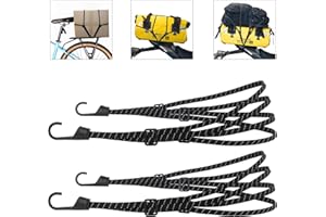 AIBELI 2 Pezzi Cinghia Elastica con Ganci, Cinghie per Moto, Cinghie per Bicicletta, Cinghie per Valigie Bagagli, Cinghie del Casco, Cinghie Elastiche per Bagagli