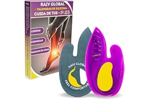 RAIV GLOBAL Talloniera in Silicone per Fascite Plantare - Talloniera per Spina Calcaneare - Talloniere in Silicone per Tallonite - Plantare per Tallonite - Fascite Plantare Donna e Uomo (Talla S (35-38))