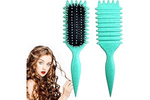 SMARTBEST Süßigkeitenbürste, lockige Haarbürste, Lockendefinierungsbürste, 2024 Haarbürste zum Kämmen und Formen, reduziert Ziehen und Locken Trennung für definierte Locken (grün)