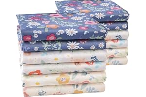 HOULIFE Fazzoletti colorati a forma di fiore in puro cotone 60S, da donna, motivo floreale, 3 colori, per ragazze, bambini, studenti, uso quotidiano, 6/12 pezzi, 34 x 34 cm, multicolore, Small