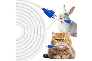 REFLYING 7,6 Metri-8mm Guaina per Cavi Autoavvolgente, Nascondere 1 filo, Cani Gatti Cavi di Protezione, Impedisci Agli Animali Domestici di Masticare i Cavi, Guaina per Cavi Espandibile, Bianco