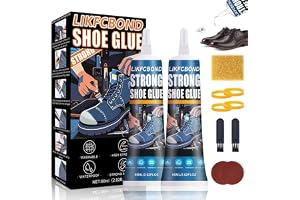 LIKFCBOND Skolim, Starkt Lim för Skor, Genomskinlig Vattentålig, 120ML | Skolim Sula Reparation, Shoe Glue Sole Repair för Sportskor, Läderskor, Canvas, Sneakers, Läderskor, Stövlar