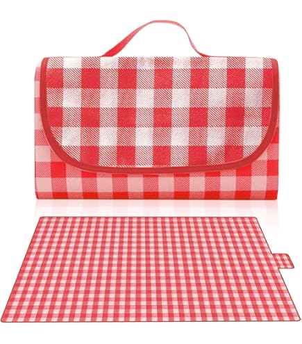 HW CASA Coperta Picnic Impermeabile 300x200cm - Telo Da Spiaggia, Campeggio, Lavabile Con Maniglia - Foto 6