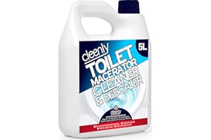 Cleenly Toilet Macerator Cleaner & Descaler - 5 litres | Super Concentrated, Long-Lasting Formula | Safe for All Saniflo Pump Units, Toilets & Urinals