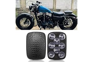 BREDUXSER Motorrad Sozius Sitzpad mit 8 Saugnapf Kissen Sofa Beifahrer Sitz für Harley Motorrad Dyna Sportster