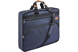 HUGH BUTLER - Housse à Costume pour Homme – Alister – Sac à Costume de Voyage – Organisateur de Vêtements – Prévient Les Faux Plis – Coloris Bleu Marine, Idéal pour Les Déplacements Professionnels
