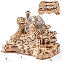 Kit De Puzzle 3D De Madera ROKR – Prensa De Impresión Clásica Con Engranajes Mecánicos, 303 Piezas, Ideal Para Adultos Y Regalos