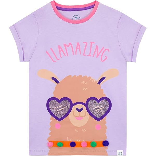 Maglietta Harry Bear Per Ragazze - Con Cuori E Fiocco, Trendy E Comoda