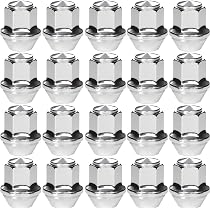 20 Dadi A Ghianda Cromati M12 X 1,5 – Esagono 19 Mm, Altezza 35 Mm, Per Ford, Honda, KIA E Altri