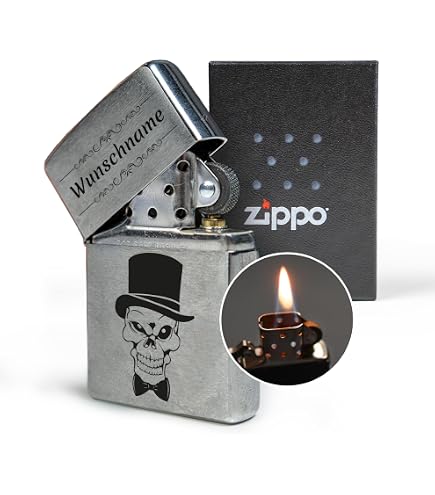 Wikinger Odin Feuerzeug Mit Lasergravur – Kompatibel Mit Zippo, Personalisierbar, Edelstahl