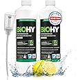 BiOHY Floor Cleaner for Wiping Robots (2 x 1l Bottle) + Dispenser | Concentrate for all wiping & suction robots with wet function | sustainable & ecological (Wischroboter)