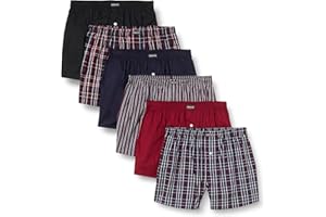 Lower East American Boxershorts Herren 10 Pack I 6 Pack aus 95% Baumwolle und 5% Elasthan I Unterwäsche Herren, Unterhosen für Männer