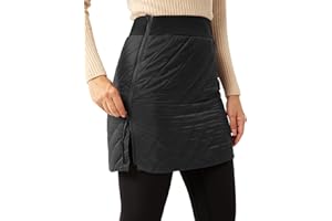 FitsT4 Sports Damen Leichte Winddichte Röcke gesteppt Sport Isoliert Winter Warme Schneeröcke Wandern Laufen Golf