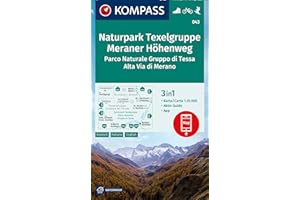 Carta escursionistica Kom 043. Parco Naturale Gruppo di Tessa, Alta Via di Merano