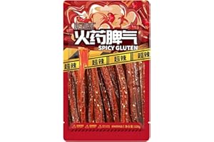 MCKONA Snacks épicés chinois végétariens, collations de fête, collations occasionnelles, collations épicées, nourriture piment diable,Latiao, Rayures épicées