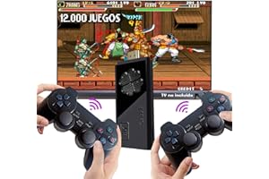 Genérico Consola Retro Arcade, Videoconsola inalámbrica, 12.000 juegos, HDMI, vídeo juego 2 mandos, 64gb, consola inalámbrica, MAME/PS1/GB/GBA/GBC/MD/SFC/FC/ATARI