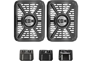 GCQ Pour Ninja FoodI Air Friteuse Plaque de CuissonAD350CO DZ401 DZ550 10 Pintes DZ071 7 Pintes six en un Flexbasket Air Friteuse, Remplacement Air Friteuse Plaque Croquante Plateau de Cuisson Accessoires