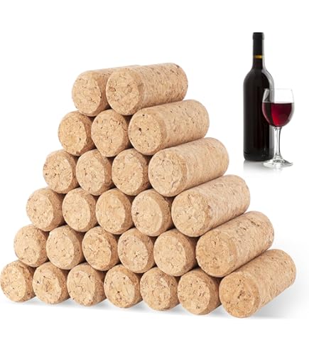 100 Tappi Di Sughero Per Vino - Naturali, Per Bottiglie Di Vino Rosso, Birra Fai Da Te O Lavoretti Creativi - Foto 7