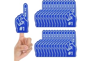 HJZHII 24 Pcs Foam Finger, Mini Foam Finger Pep Rally Supplies Soccer Events Supplies Basketball Sporting Mini Hand Baseball Sports Themed for Cheerleader Events Team Gifts Hockey Sports Enthusiasts