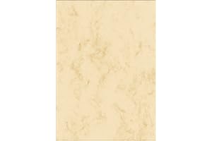 SIGEL DP181 wysokiej jakości marmurowy papier beżowy, A4, 25 arkuszy, motyw dwustronny, 90 g, papier listowy, menu, z papieru zrównoważonego