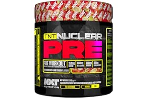 NXT Nutrition TNT Nuclear Pre Workout – Pre Work Out Energy Drink| L-Citrulline, Beta Alanine, Caffeine for Pump, Endurance & Focus - 40 Servings, Vegan (Strawberry Lime Crush)…