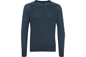 Blend Gandolf męski sweter z dzianiny, drobno tkany, sweter z okrągłym wycięciem pod szyją