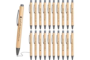 Yuecda Penna motivazionale ispiratrice con frasi, design in legno per regali, esami, incoraggiamento e recupero 、Regali per studenti