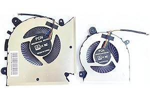 Fleshy Leaf Ventilateur de refroidissement de remplacement pour MSI GF63 GF65 Thin MS-16R1 MS-16R2 MS-16R3 MS-16R5 WF65 PABD08008SH N413 PAAD06015SL N433
