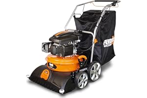 Feider Aspirateur Souffleur Broyeur Thermique sur Roues 173 cm³, Moteur 4 Temps, Puissance 4000 W, Capacité Sac 150 L, Hauteur Réglable 15-50 mm, Démarrage Manuel – FAST175P-1