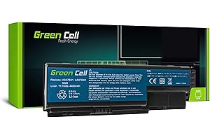 GREEN CELL PRO Green Cell® Standard Serie Batteria per Portatile Acer Aspire 6530 6530G 6920 6930 6930G 6935 7220 7520 7535 7535G 7738 7738G 7540 7540G 7720 7730 7740 7740G (6 Pile 4400mAh 10.8V Nero)