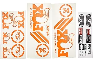 ECOSHIRT PEGATINAS STICKER FORK FOX 34 AM64 AUFKLEBER DECALS AUTOCOLLANTS ADESIVI FORCELA GABEL FOURCHE