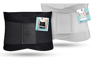 ‎BACK BODYGUARD BACK BODYGUARD Rückengurt - innovative Lendenwirbelstütze - Rückenbandage entlastet Rücken - Nierengurt zur Rückenstütze (Schwarz, M)