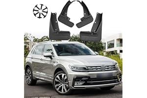 ERMWALR for VW Tiguan 2 R-Line 2017-2023 Mud Flaps - Set of 4 No Drilling Required Car Fenders Flexible PP Mud Flap Splash Guard (Tgn 2RL 17-23)